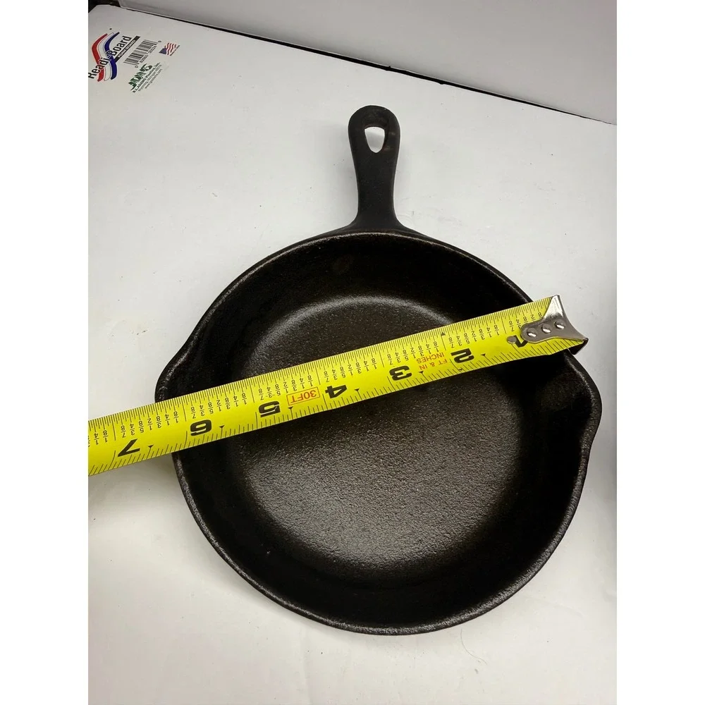 CookTools Cast Iron Skillet Set 2 Piece 6.5 and 8 Inch Black Frying Pans